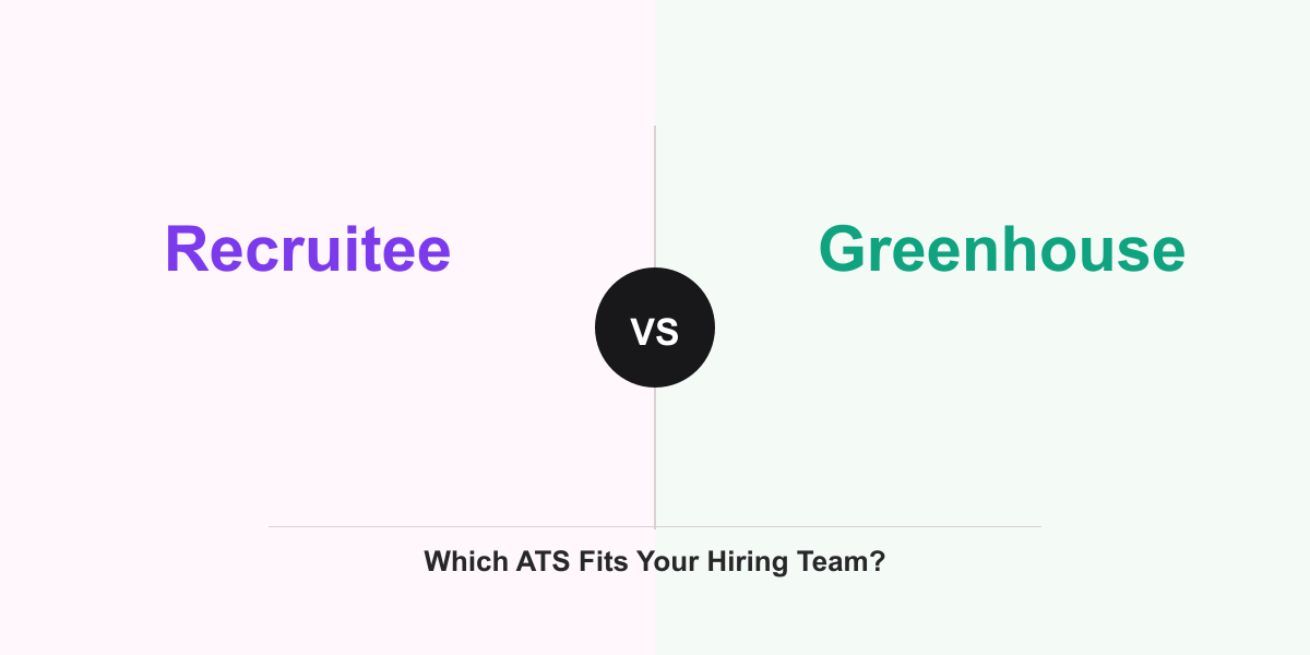 Cover Image for Recruitee vs Greenhouse: Which ATS Fits Your Hiring Team?
