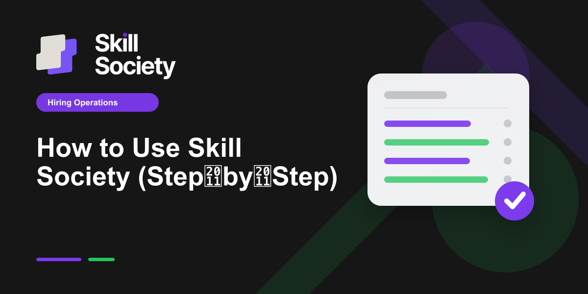 Cover Image for How to Use Skill Society (Step‑by‑Step)