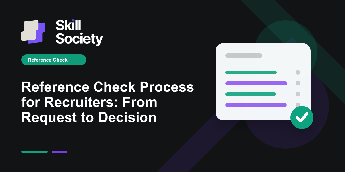Cover Image for Reference Check Process for Recruiters: From Request to Decision