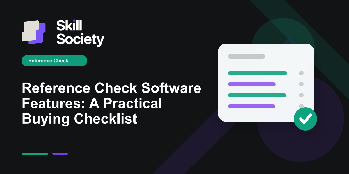 Cover Image for Reference Check Software Features: A Practical Buying Checklist